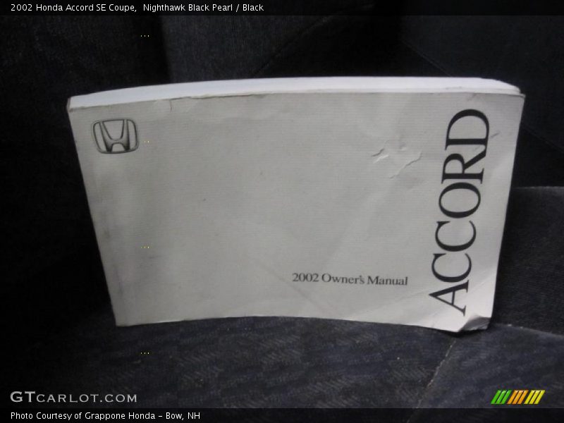 Nighthawk Black Pearl / Black 2002 Honda Accord SE Coupe