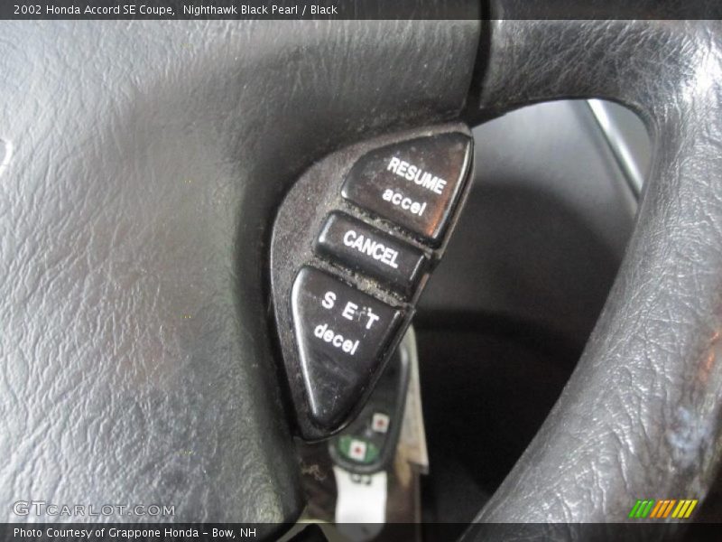 Nighthawk Black Pearl / Black 2002 Honda Accord SE Coupe