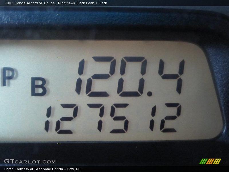 Nighthawk Black Pearl / Black 2002 Honda Accord SE Coupe