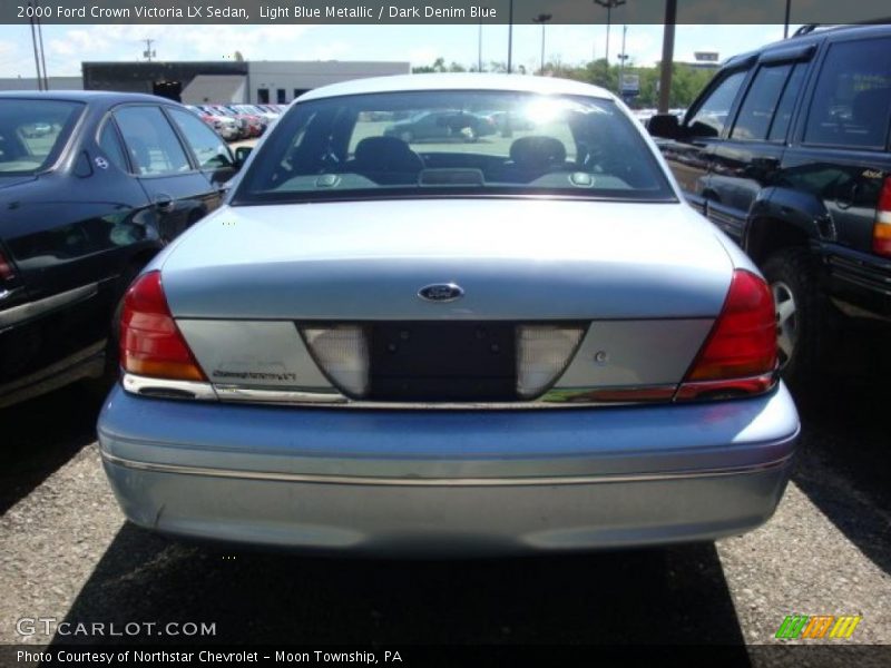 Light Blue Metallic / Dark Denim Blue 2000 Ford Crown Victoria LX Sedan