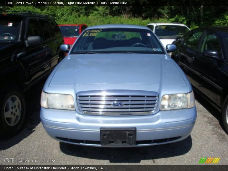 Light Blue Metallic / Dark Denim Blue 2000 Ford Crown Victoria LX Sedan