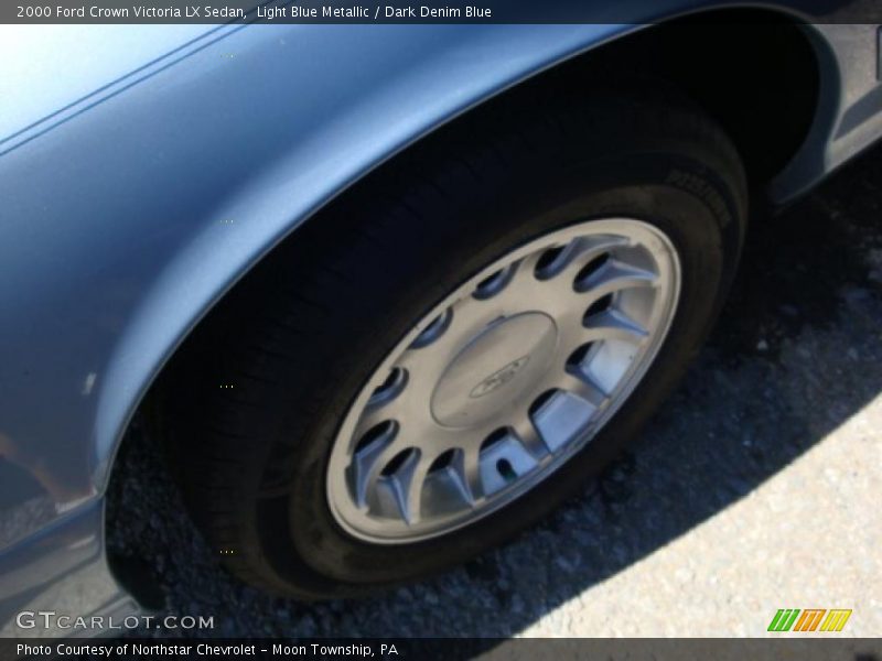 Light Blue Metallic / Dark Denim Blue 2000 Ford Crown Victoria LX Sedan