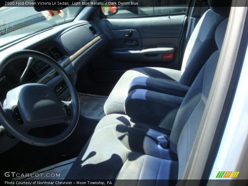 Light Blue Metallic / Dark Denim Blue 2000 Ford Crown Victoria LX Sedan