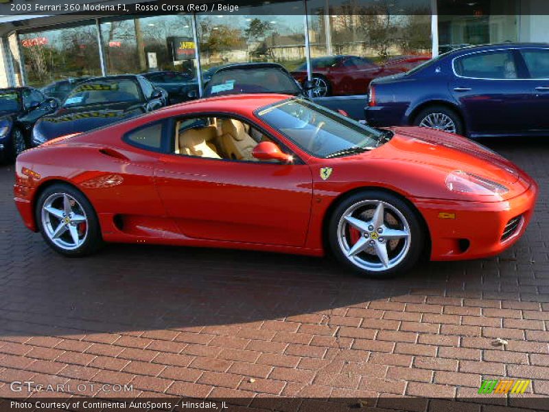 Rosso Corsa (Red) / Beige 2003 Ferrari 360 Modena F1