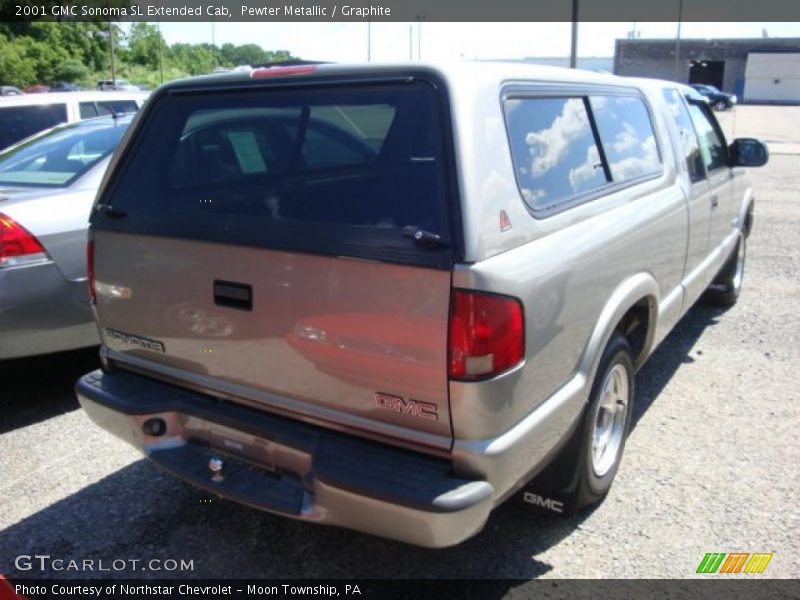 Pewter Metallic / Graphite 2001 GMC Sonoma SL Extended Cab
