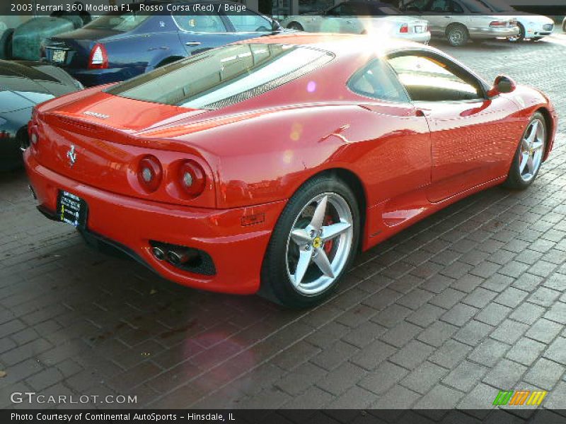 Rosso Corsa (Red) / Beige 2003 Ferrari 360 Modena F1