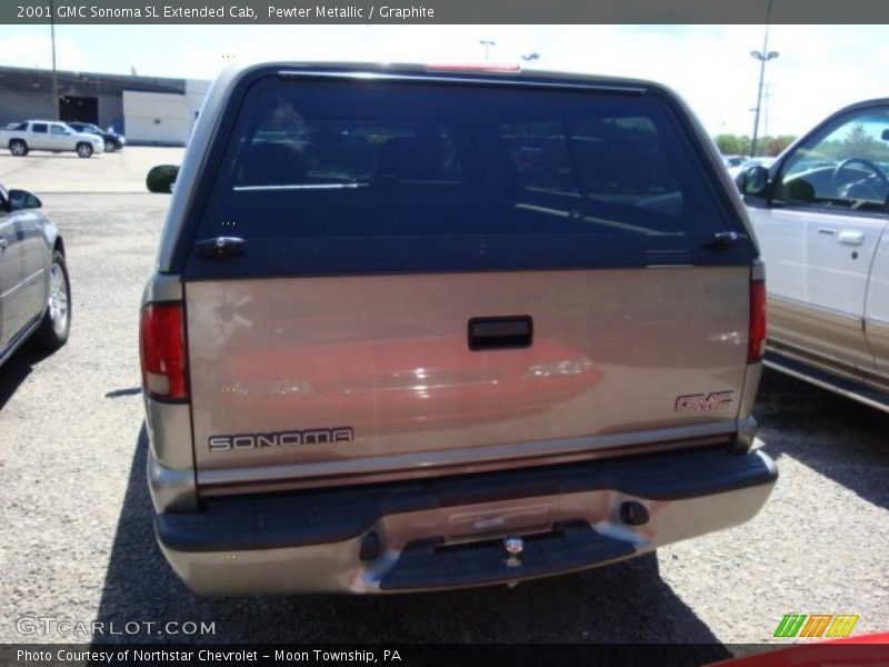 Pewter Metallic / Graphite 2001 GMC Sonoma SL Extended Cab