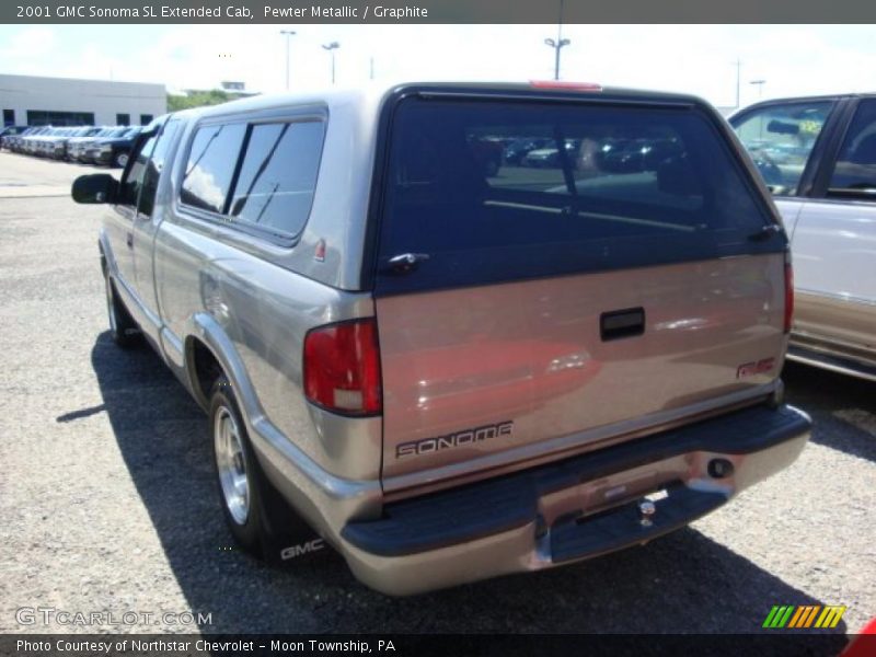 Pewter Metallic / Graphite 2001 GMC Sonoma SL Extended Cab