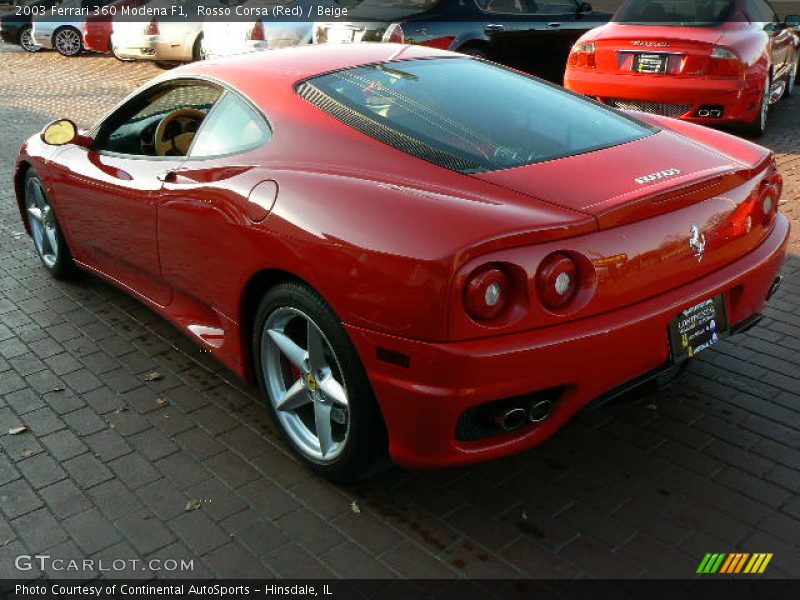 Rosso Corsa (Red) / Beige 2003 Ferrari 360 Modena F1