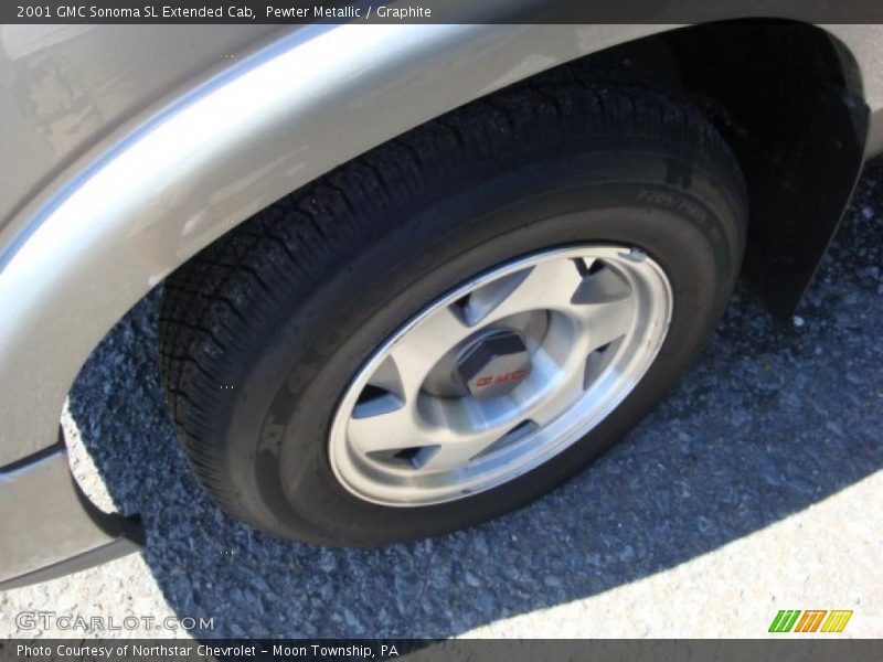 Pewter Metallic / Graphite 2001 GMC Sonoma SL Extended Cab