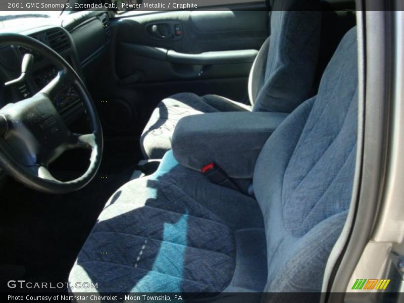 Pewter Metallic / Graphite 2001 GMC Sonoma SL Extended Cab
