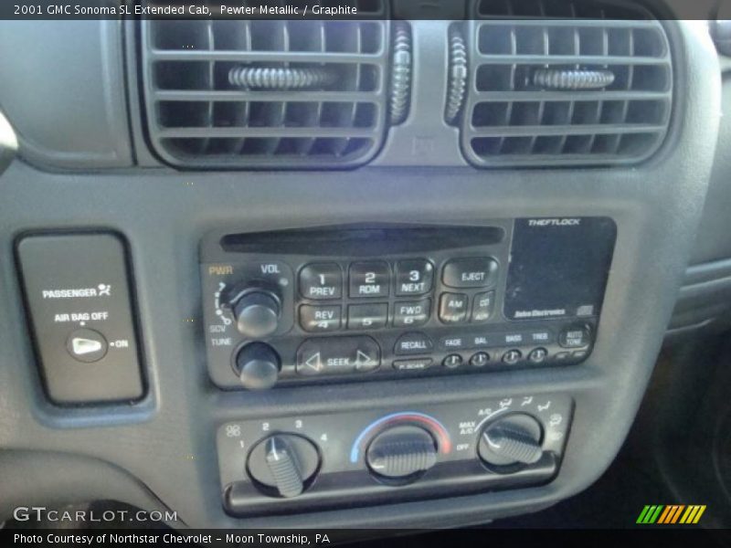 Pewter Metallic / Graphite 2001 GMC Sonoma SL Extended Cab
