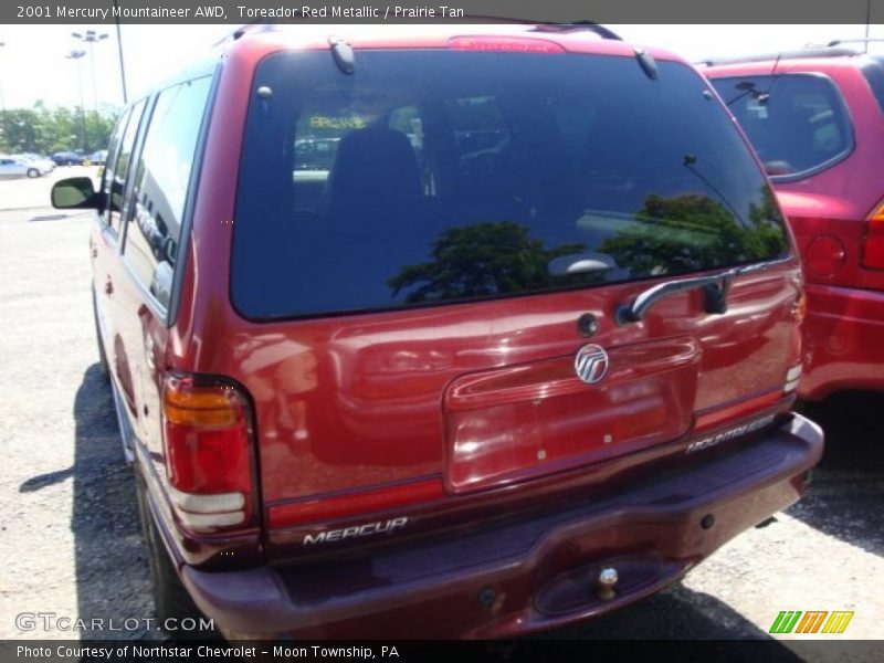 Toreador Red Metallic / Prairie Tan 2001 Mercury Mountaineer AWD