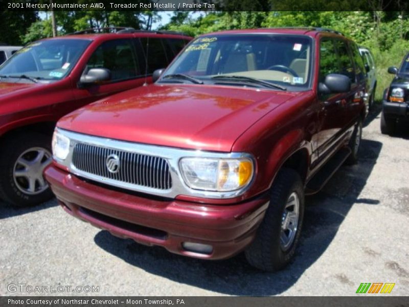 Toreador Red Metallic / Prairie Tan 2001 Mercury Mountaineer AWD