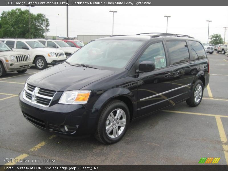 Blackberry Metallic / Dark Slate Gray/Light Shale 2010 Dodge Grand Caravan SXT Crew