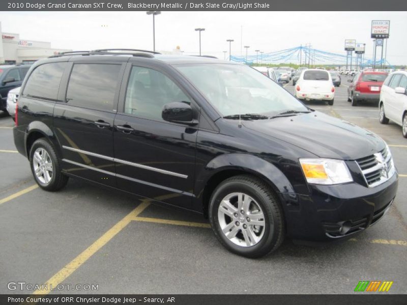 Blackberry Metallic / Dark Slate Gray/Light Shale 2010 Dodge Grand Caravan SXT Crew