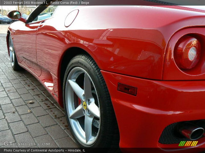 Rosso Corsa (Red) / Beige 2003 Ferrari 360 Modena F1