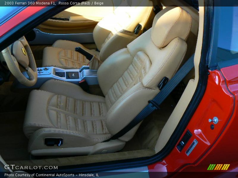 Rosso Corsa (Red) / Beige 2003 Ferrari 360 Modena F1