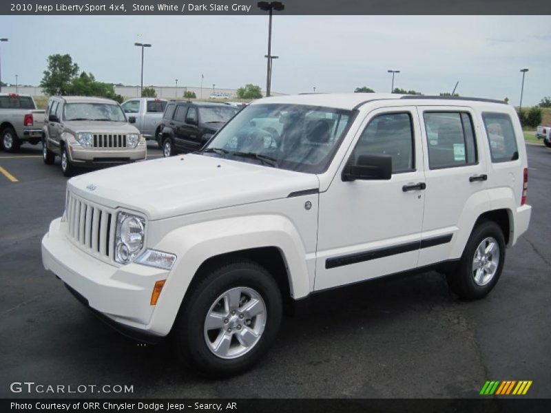 Stone White / Dark Slate Gray 2010 Jeep Liberty Sport 4x4