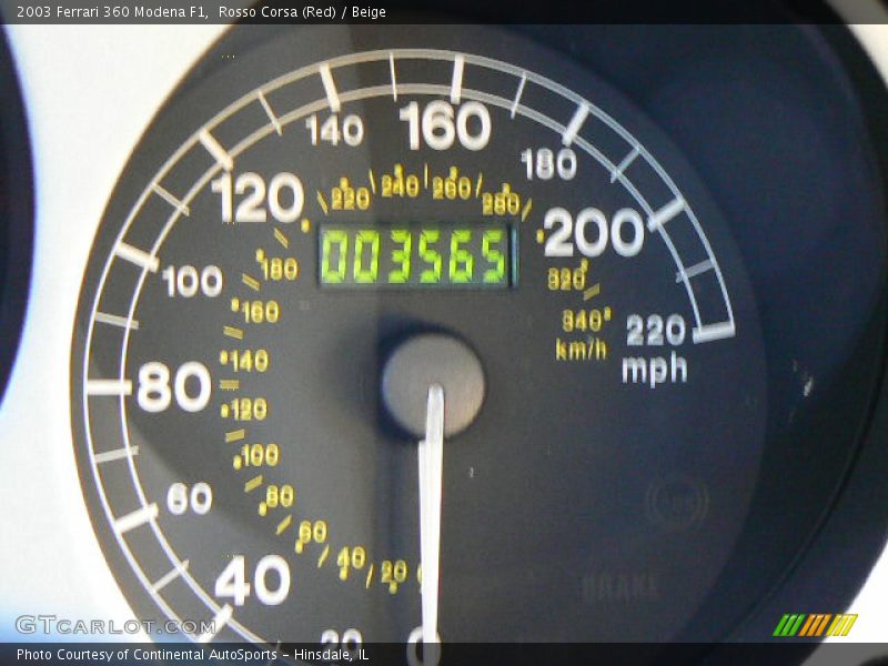 Rosso Corsa (Red) / Beige 2003 Ferrari 360 Modena F1