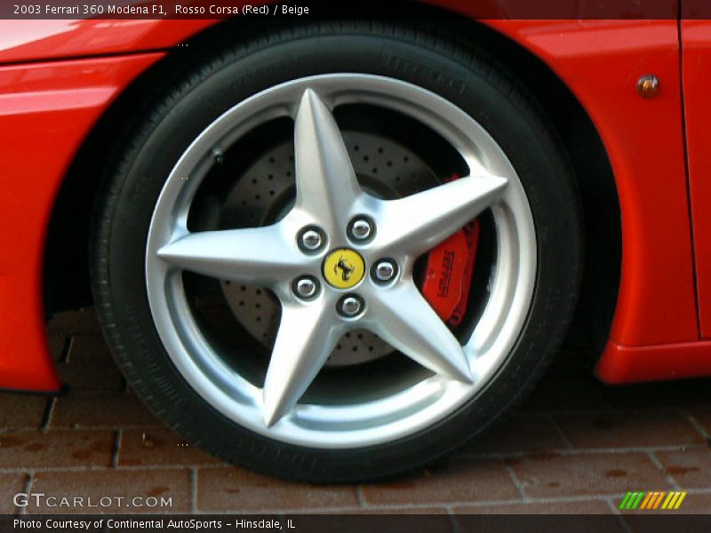 Rosso Corsa (Red) / Beige 2003 Ferrari 360 Modena F1