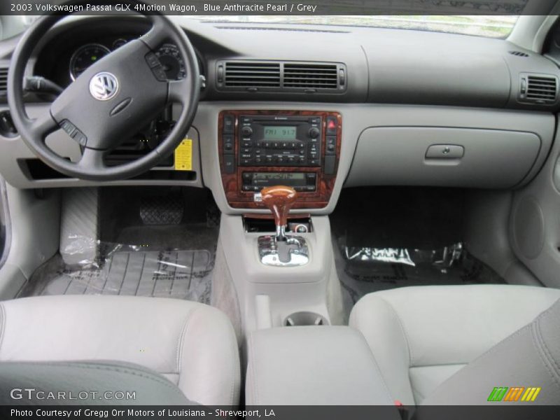 Blue Anthracite Pearl / Grey 2003 Volkswagen Passat GLX 4Motion Wagon