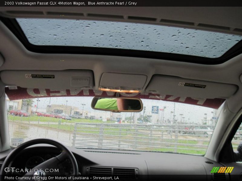 Blue Anthracite Pearl / Grey 2003 Volkswagen Passat GLX 4Motion Wagon