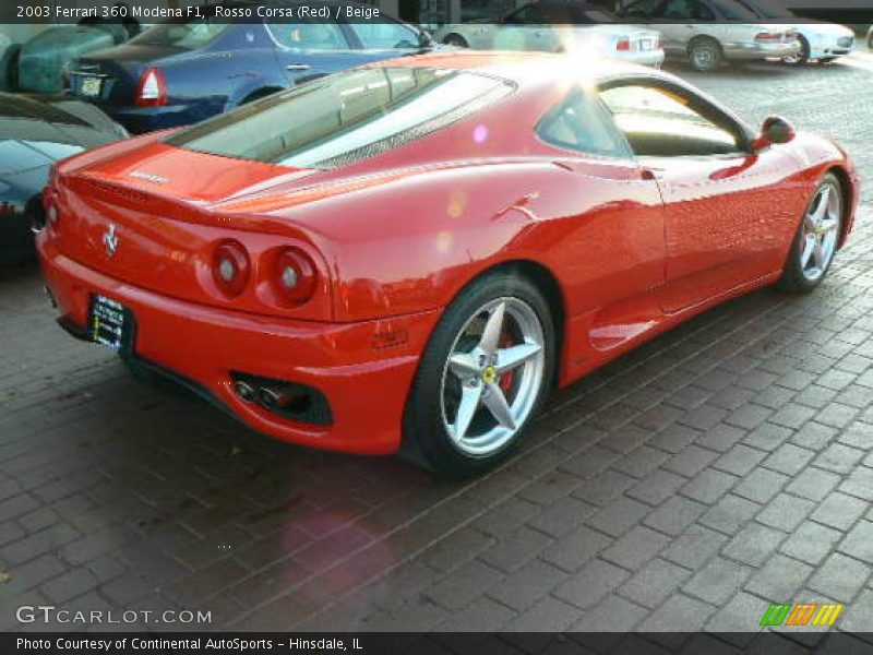 Rosso Corsa (Red) / Beige 2003 Ferrari 360 Modena F1