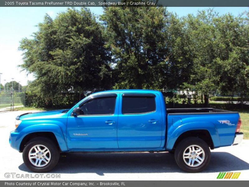Speedway Blue / Graphite Gray 2005 Toyota Tacoma PreRunner TRD Double Cab
