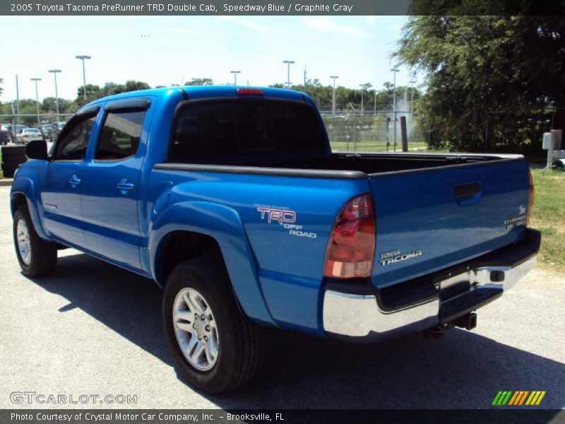Speedway Blue / Graphite Gray 2005 Toyota Tacoma PreRunner TRD Double Cab