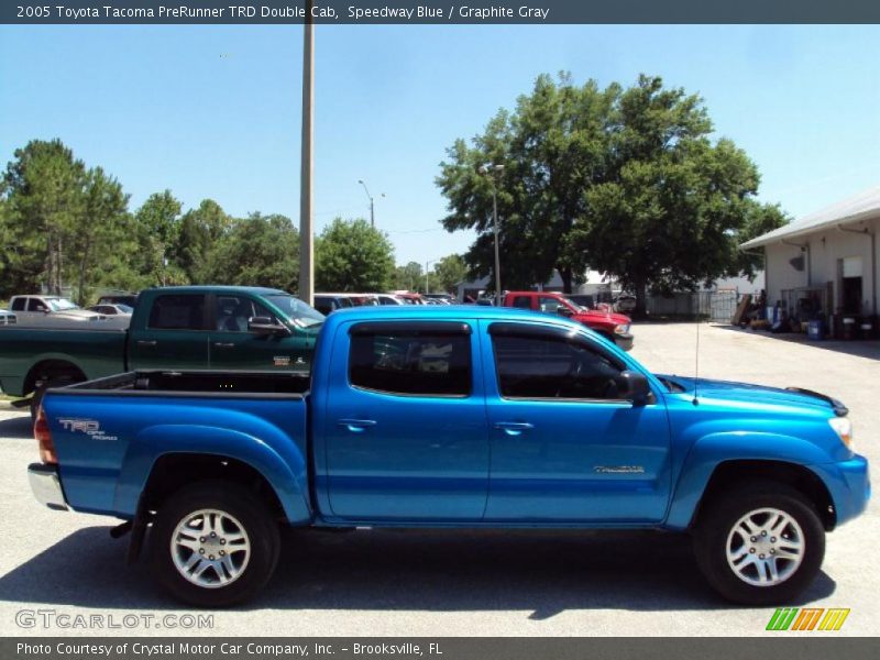 Speedway Blue / Graphite Gray 2005 Toyota Tacoma PreRunner TRD Double Cab
