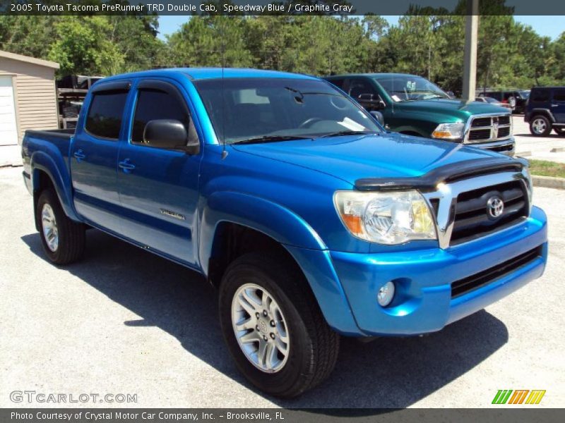 Speedway Blue / Graphite Gray 2005 Toyota Tacoma PreRunner TRD Double Cab