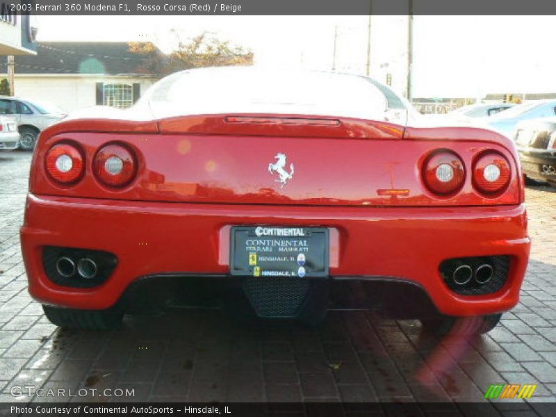 Rosso Corsa (Red) / Beige 2003 Ferrari 360 Modena F1