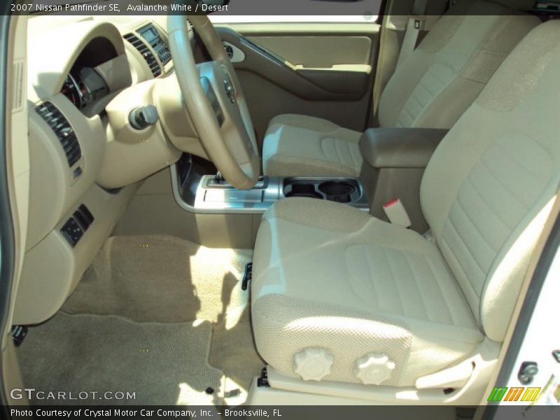 Avalanche White / Desert 2007 Nissan Pathfinder SE