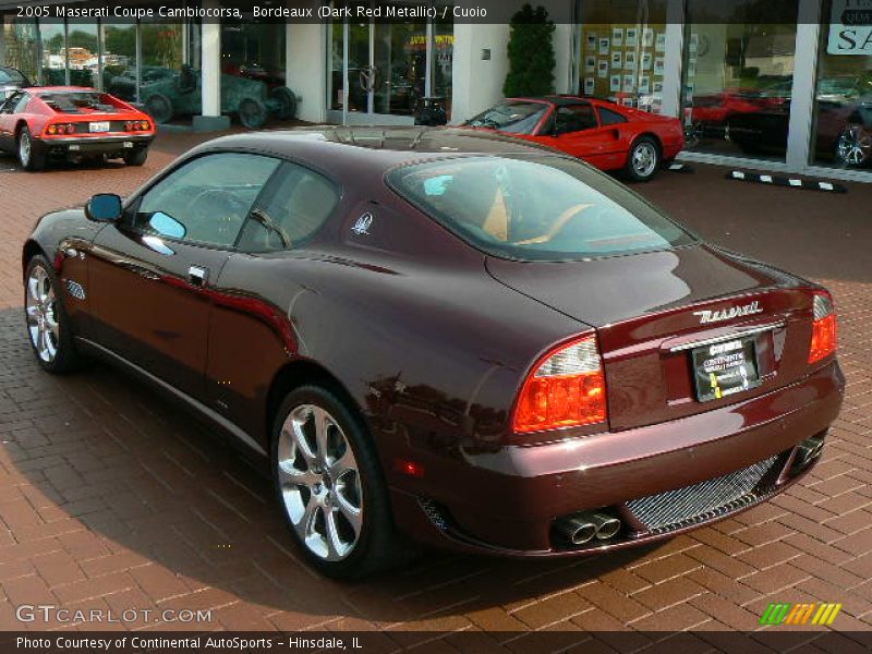 Bordeaux (Dark Red Metallic) / Cuoio 2005 Maserati Coupe Cambiocorsa