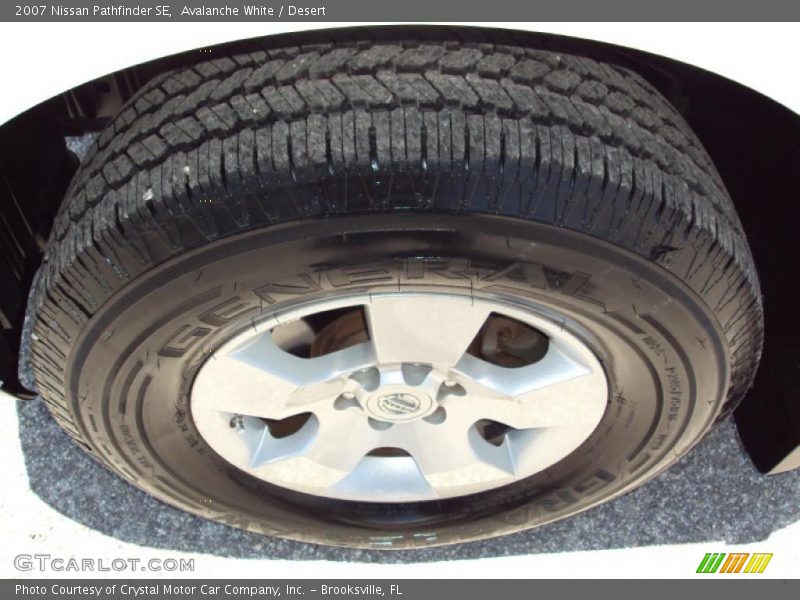 Avalanche White / Desert 2007 Nissan Pathfinder SE