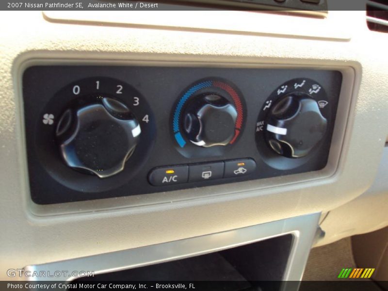 Avalanche White / Desert 2007 Nissan Pathfinder SE