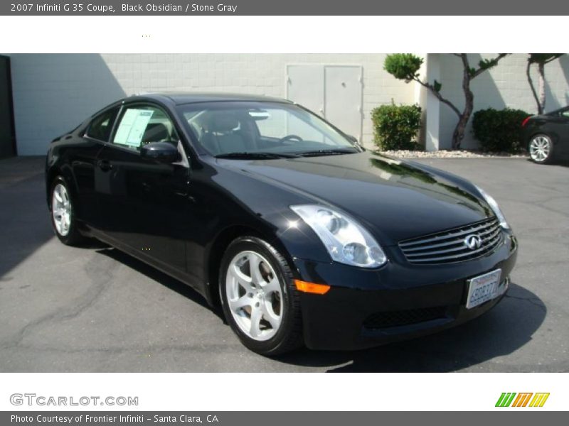 Black Obsidian / Stone Gray 2007 Infiniti G 35 Coupe