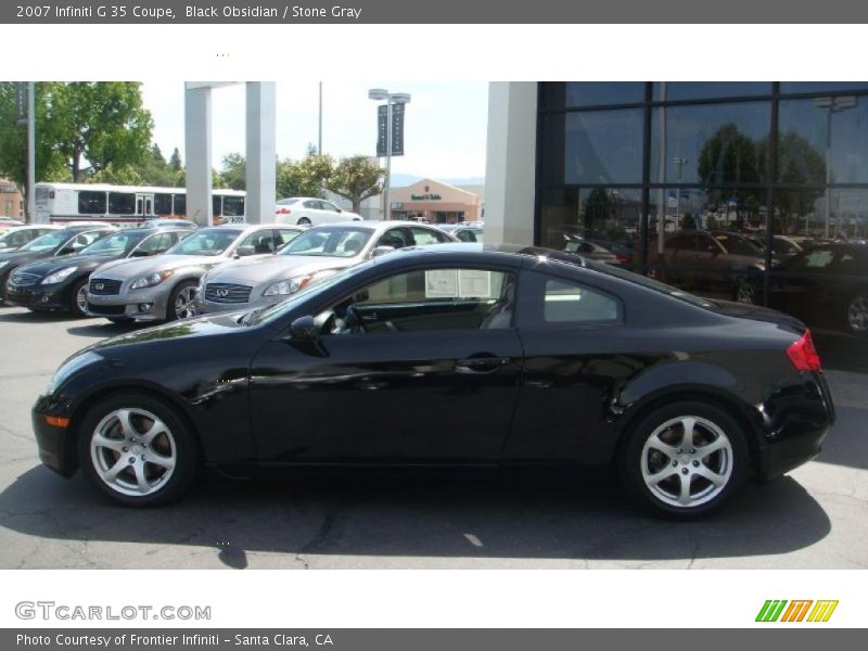 Black Obsidian / Stone Gray 2007 Infiniti G 35 Coupe