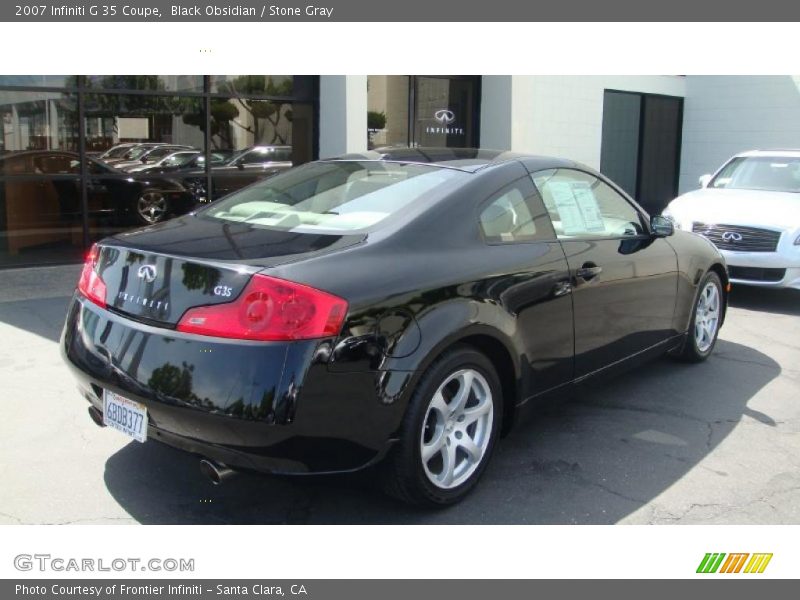 Black Obsidian / Stone Gray 2007 Infiniti G 35 Coupe
