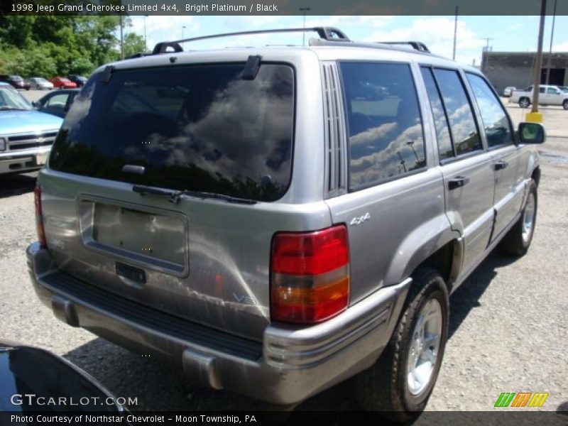 Bright Platinum / Black 1998 Jeep Grand Cherokee Limited 4x4