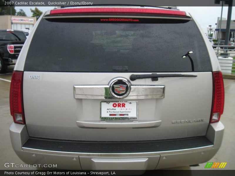Quicksilver / Ebony/Ebony 2007 Cadillac Escalade