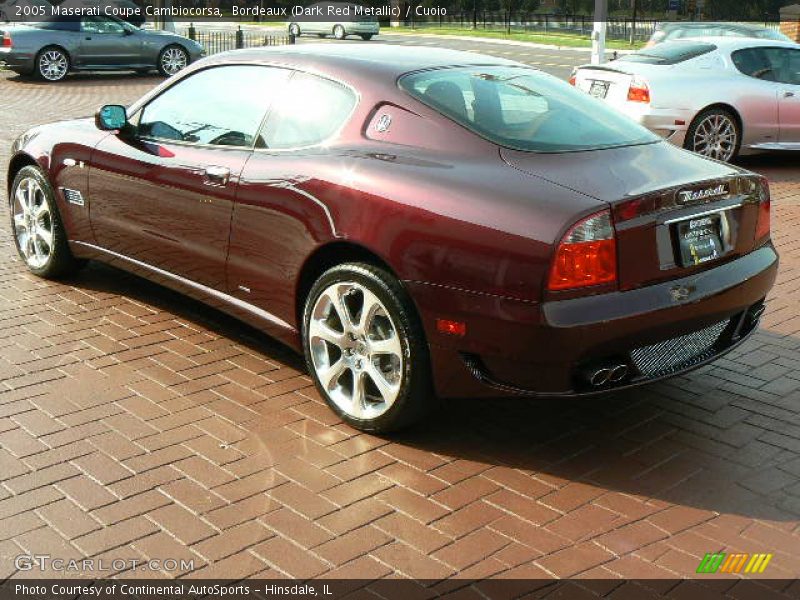 Bordeaux (Dark Red Metallic) / Cuoio 2005 Maserati Coupe Cambiocorsa