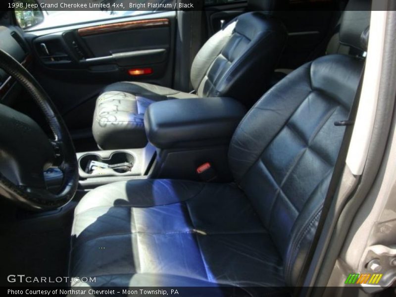 Bright Platinum / Black 1998 Jeep Grand Cherokee Limited 4x4