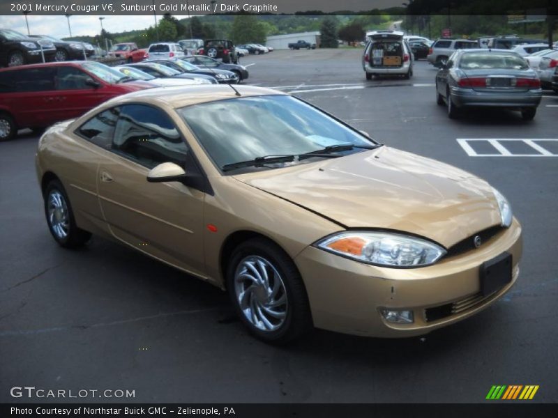 Sunburst Gold Metallic / Dark Graphite 2001 Mercury Cougar V6