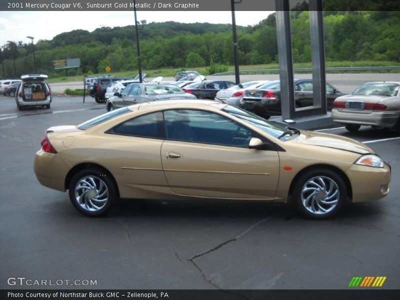 Sunburst Gold Metallic / Dark Graphite 2001 Mercury Cougar V6