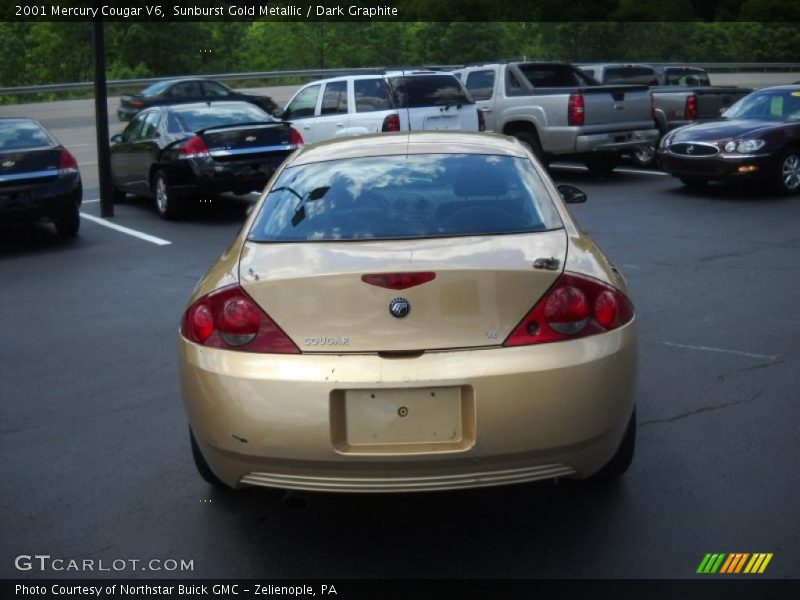 Sunburst Gold Metallic / Dark Graphite 2001 Mercury Cougar V6