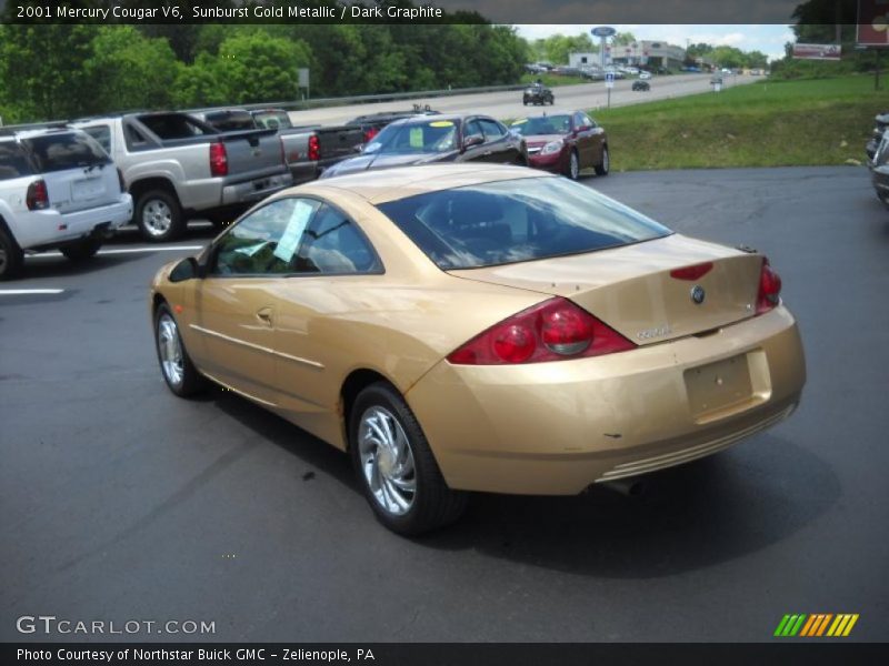 Sunburst Gold Metallic / Dark Graphite 2001 Mercury Cougar V6