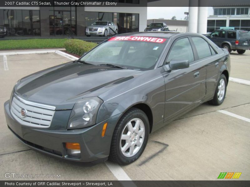 Thunder Gray Chromaflair / Ebony 2007 Cadillac CTS Sedan