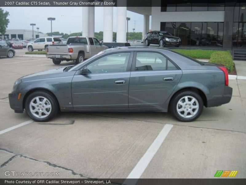 Thunder Gray Chromaflair / Ebony 2007 Cadillac CTS Sedan